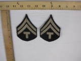 Set of WWII US Army Tech Corporal Patches, 1 oz