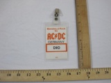 Monsters of Rock '84 ACDC Germany Dio Concert Access Pass/Badge, 1 oz