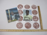 Roberto Clemente Achievements Poster and Sealed MLB Action Photo, 1990, 3 oz