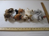 Four Cat TY Beanie Babies including Prance, Chip, Pounce and Snip, all tags included and attached, 1