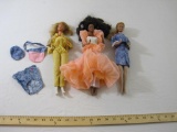 Lot of Vintage Barbie Dolls including Mattel 1966 Taiwan, Mattel 1966 Philippines, African American