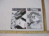 Two Teen Titans Black & White Variant Comic Books Nos. 9 & 10, The New 52, DC Comics, 6 oz