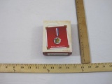 Medal for America Hallmark Keepsake Ornament, Stamped Metal and Pewter, in original box, 2002, 4 oz