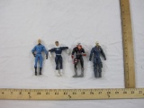 4 Action Figures including 2 Fantastic Four and 2 GI Joe Iron Grenadiers, 3 oz