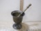 Large Brass Mortar and Pestle, 6.5