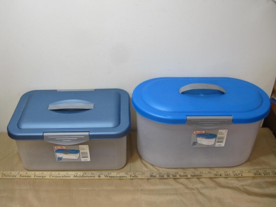 Two Lidded Sterlite Containers