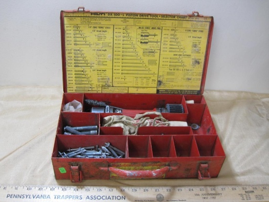 Hilti DX-100-L Piston Drive Tool with heavy duty metal case