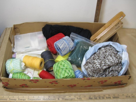 Lot of Embroidery and Cording/Crosstitching Fabric, Wooden Purse Handles and patterns