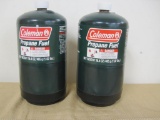 Two 1lb Coleman Propane Tanks, Full