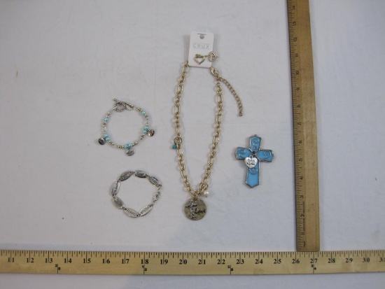 Lot of Religious and Inspirational Jewelry, 4 oz