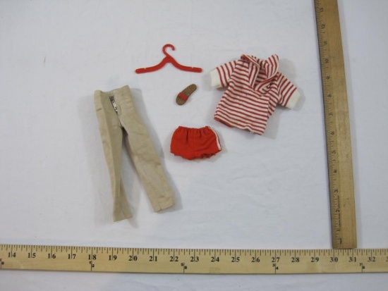 Lot of Vintage Ken Doll Clothes including Basic Ken Shorts #750 and Yachtsmen Shirt #789, 1 oz