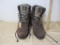 Texas Steer Waterproof Boots, Men's size 10.5, light wear with Oil Resistant Soles and Thinsulate