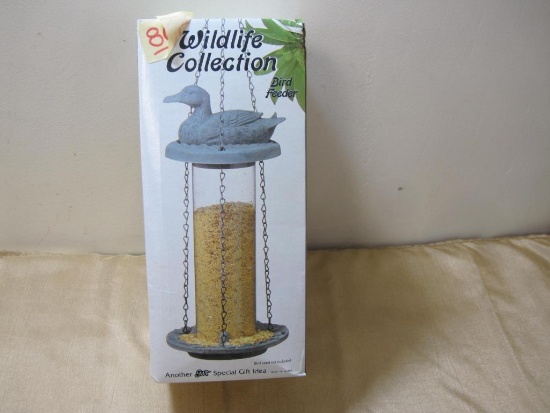 Wildlife Collection Hanging Bird Feeder, New in Box