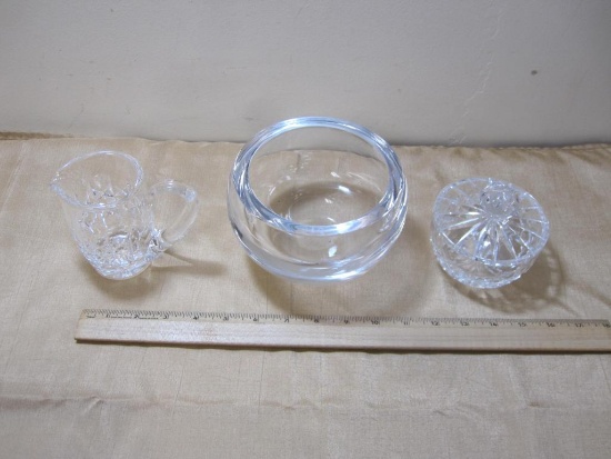Lot of Crystal, Large Bowl Made in Turkey