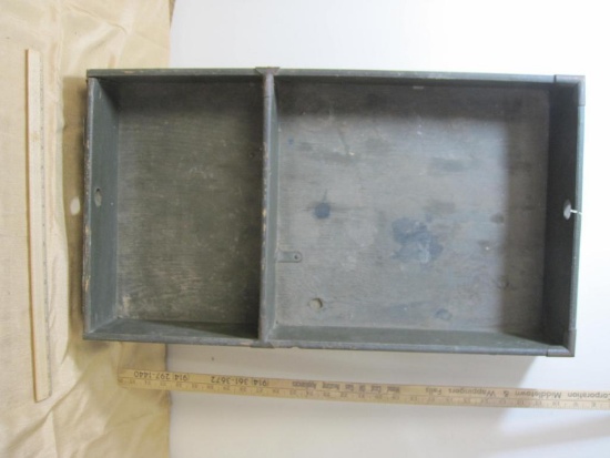 Military Footlocker Drawer, wood with metal corners