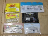 Six packages of Rubber Fishing Baits