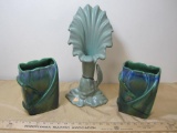 Lot of three Haeger Pottery pieces (UPS shipping only, we will not pack and ship these, you must