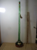 Extra Long Necked Scali Chianti Bottle, Stem resembles bamboo, approx 47 inches tall