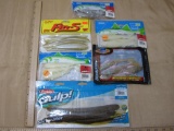 Six packages of Rubber Fishing Baits