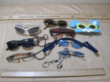 Lot of Assorted Sunglasses and cords