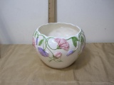 Morning Glory Flower Bowl, made in Portugal, Approx 6 inches tall and 8 inches wide