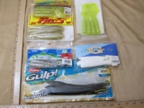 Lot of 6 Rubber Fishing Baits