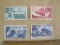 Lot of 4 vintage (late 1950s) Poland Polska Polish Ship/Sailor Army postage stamps.