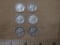 Lot of 6 Mercury Silver Dimes: 1941 (3), 1941-S (2) and 1941-D. 14.7 g