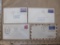Lot of 4 First Day Covers, feauring: 3 cent Territorial Centennial stamp (Aug. 24, 1938); 3 cent