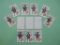Lot of 12 1975 10 cent American Militia US postage stamps, #1568