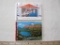Lot of 2 small color photo souvenir albums: Vermont Scenes and Franconia Notch, New Hampshire's