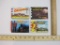 Four Souvenir Postcard Folders including Bemidji MN, The Gateway City St. Louis, Soonerland OK, and