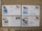 Four 1959 First Day Covers including Old Glory 49 Star American Flag and St. Lawrence Seaway