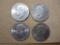 Lot of 4 Bicentennial (1776-1976) Eisenhower Dollars, 91 g