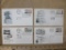 Four 1960 First Day Covers including American Credo, Water Conservation, and 25-cent Airmail Postage