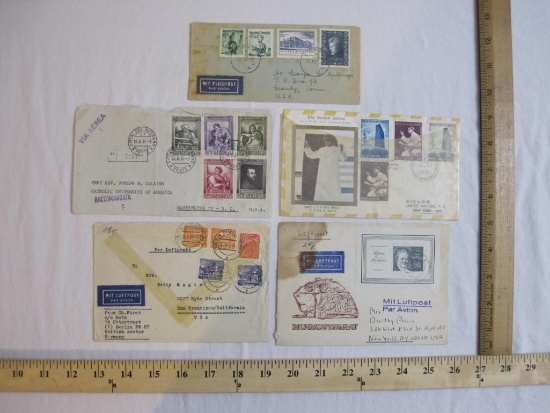 Overseas Airmail including Luftpost, Aerea, Vatican postmarked and Flugpost