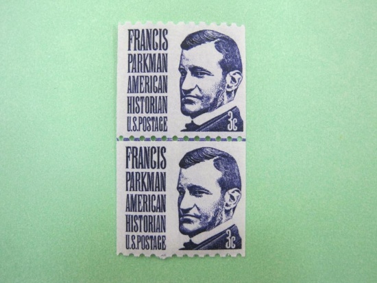 Block of 2 1975 3 cent Francis Parkman American Historian US postage stamps, #1297