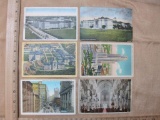 6 Vintage Pittsburgh Pennsylvania Postcards including St. Paul's Cathedral, Liberty Avenue, Carnegie