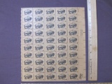 Full sheet of 50 1970 6 cent Buffalo US postage stamps, #1392