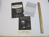 Three Vintage Music Catalogs including including RCA Victor Record Review January 1948, Presser