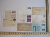 1930s and Later Addressed Envelopes including Special Delivery 16-cent Airmail, US Congress mail, 1