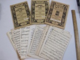 Lot of Vintage Musical Books and Sheet Music including Carl Fisher Professional Folios (Sousa's