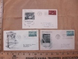 Lot of 3 1947 First Day of Issue covers: one with 3 cent 