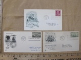 Lot of 3 First Day of Issue covers: 10 cent Pan Am Clipper over Miami Air Mail stamp (Aug. 30, 1947,