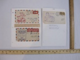 Three First Day Covers 1930 Newark Metropolitan Airport and First Flight of Airmail by Helicopter