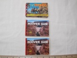 Lot of 3 small color Southwest photo souvenir albums, 1 on Nevada and 2 identical booklets on the