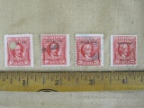 Lot of 4 Internal Revenue Documentary stamps depicting William H. Crawford (2 10 cent) and Richard