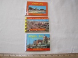 Lot of 3 small color Atlantic City photo souvenir booklets, one of them mailable. 2.2 oz