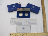 1986-S United States Mint Liberty Coins Proof Set, 1986 Liberty Silver Dollar (.900 fine silver .86