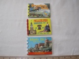 Lot of 3 small color souvenir photo booklets: Atlantic City, NJ; Philadelphia Bicentennial Souvenir